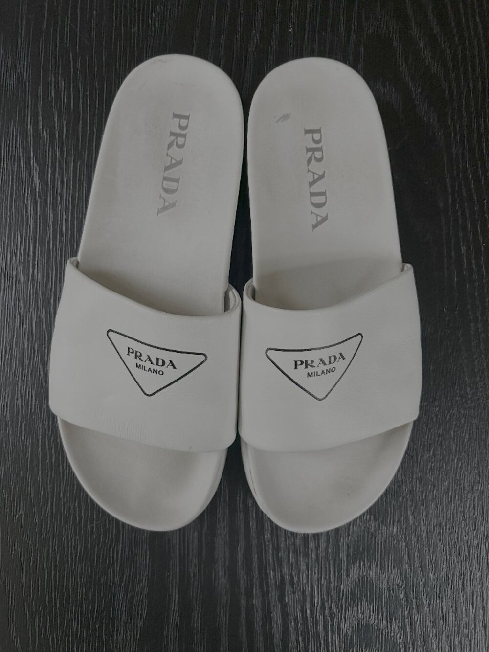 Prada White SLides